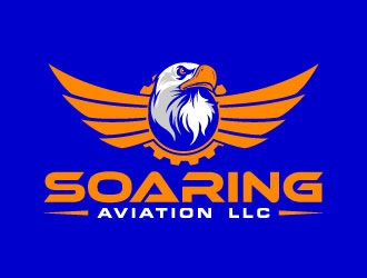 Soaring Aviation LLC logo design by daywalker