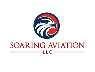 Soaring Aviation LLC logo design by Optimus