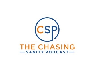 The Chasing Sanity Podcast logo design by bricton