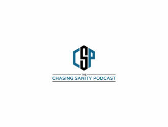 The Chasing Sanity Podcast logo design by hopee