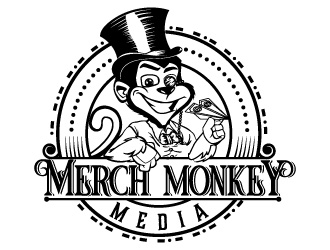 Merch Monkey Media logo design by ARALE