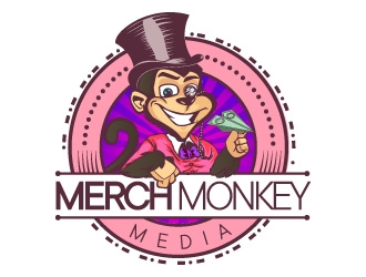 Merch Monkey Media logo design by ARALE