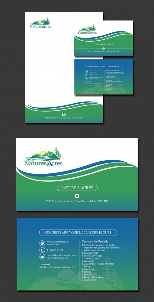 Natures Acres logo design by shere