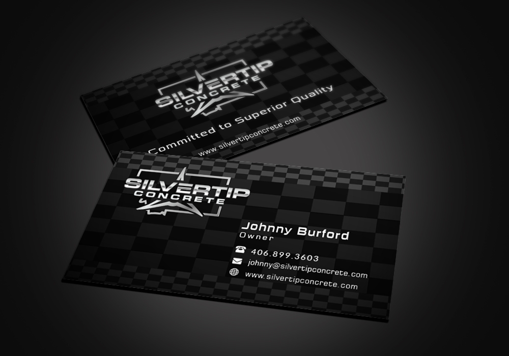 Silvertip Concrete logo design by jhunior