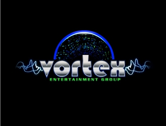 Vortex Entertainment Group (Vortex E.G.) logo design by fantastic4