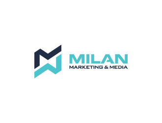 Milan Marketing & Media logo design by pencilhand