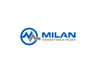Milan Marketing & Media logo design by pencilhand