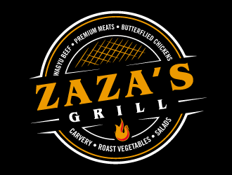 Zazas Grill logo design by torresace
