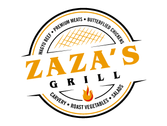 Zazas Grill logo design by torresace