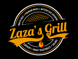 Zazas Grill logo design by torresace