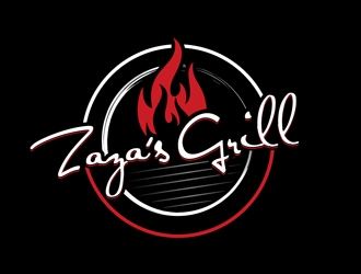 Zazas Grill logo design by DreamLogoDesign