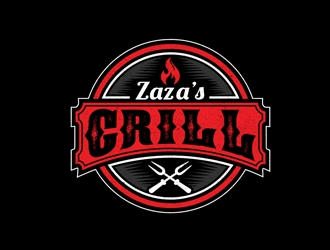 Zazas Grill logo design by DreamLogoDesign
