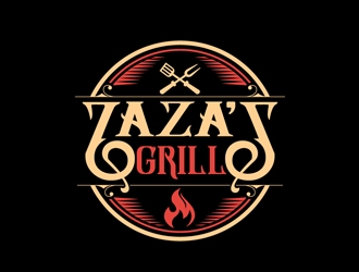Zazas Grill logo design by DreamLogoDesign