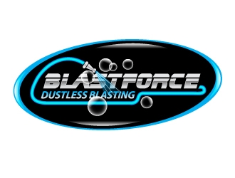BlastForce Dustless Blasting logo design by uttam