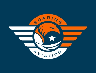 Soaring Aviation LLC logo design by cikiyunn