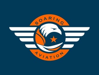 Soaring Aviation LLC logo design by cikiyunn