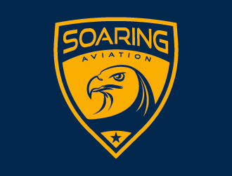 Soaring Aviation LLC logo design by spiritz
