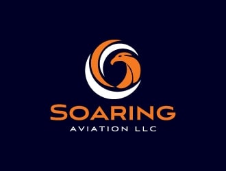 Soaring Aviation LLC logo design by zakdesign700