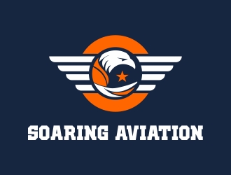 Soaring Aviation LLC logo design by cikiyunn