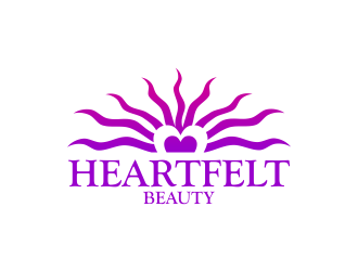 Heartfelt Beauty  logo design by bluepinkpanther_