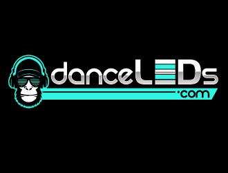 Dance LEDs  or danceLEDs.com or DanceLEDs.com logo design by dondeekenz