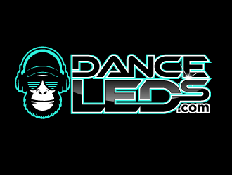 Dance LEDs  or danceLEDs.com or DanceLEDs.com logo design by dondeekenz