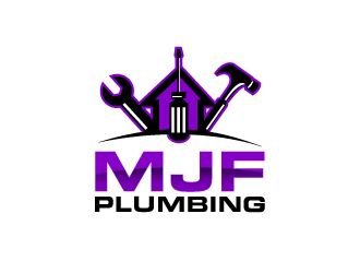 MJF PLUMBING  logo design by PRN123