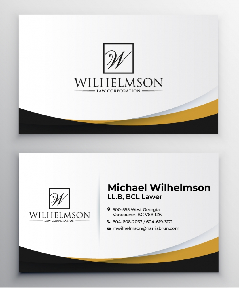 Wilhelmson Law Corporation logo design by fillintheblack
