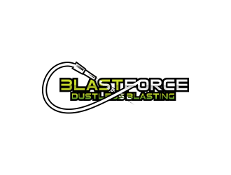BlastForce Dustless Blasting logo design by WooW