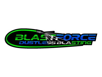 BlastForce Dustless Blasting logo design by daywalker