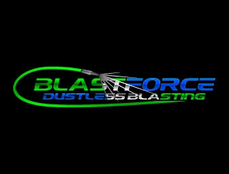 BlastForce Dustless Blasting logo design by daywalker