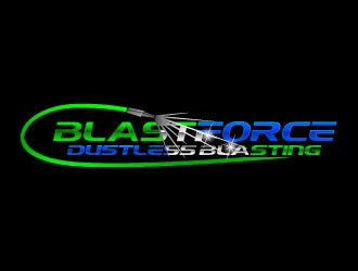 BlastForce Dustless Blasting logo design by daywalker