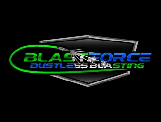 BlastForce Dustless Blasting logo design by daywalker