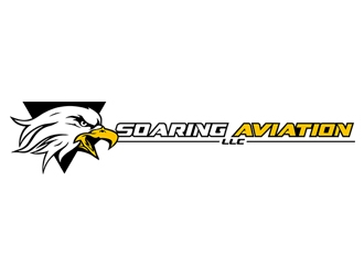 Soaring Aviation LLC logo design by FlashDesign