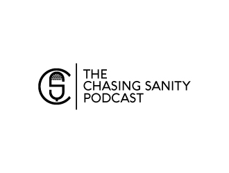 The Chasing Sanity Podcast logo design by Aelius
