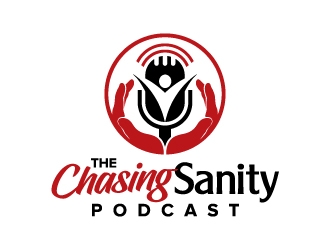 The Chasing Sanity Podcast logo design by jaize