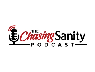 The Chasing Sanity Podcast logo design by jaize