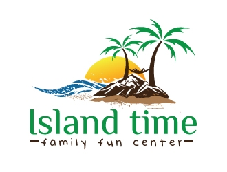 Island Time Family Fun Center  logo design by limo