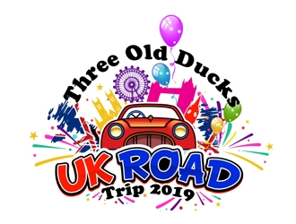 Three Old Ducks UK Road Trip 2019 logo design by DreamLogoDesign