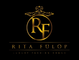 Rita Fülöp Luxury Fashion Brand logo design by Kejs01