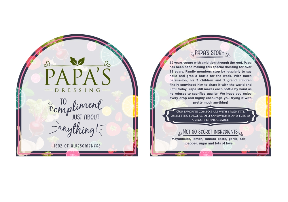 Papas Dressing logo design by corneldesign77