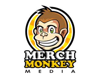 Merch Monkey Media logo design by haze