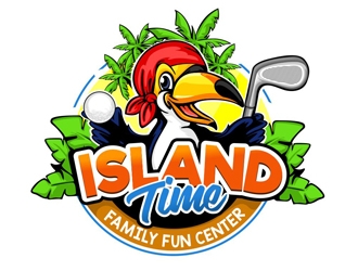 Island Time Family Fun Center  logo design by veron