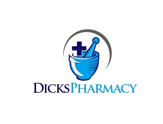 Dicks Pharmacy, Orchard Drug, Medical Office Pharmacy, Medsync Pharmacy, Kwik Meds, Jerome Drug, Buhl Drug. logo design by art-design