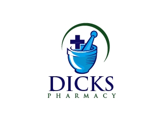 Dicks Pharmacy, Orchard Drug, Medical Office Pharmacy, Medsync Pharmacy, Kwik Meds, Jerome Drug, Buhl Drug. logo design by art-design