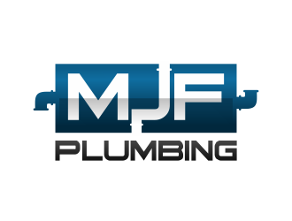 MJF PLUMBING  logo design by WooW