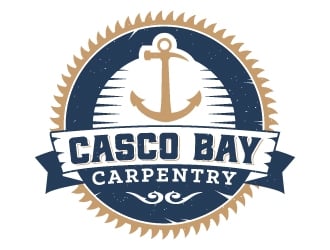 Casco Bay Carpentry logo design by akilis13