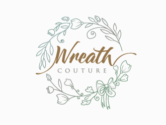 Wreath Couture logo design by schiena