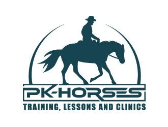 pk-horses logo design by JJlcool