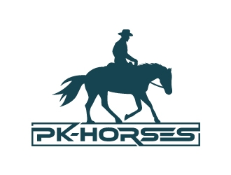 pk-horses logo design by JJlcool